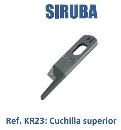 CUCHILLA SUPERIOR REMALLADORA INDUSTRIAL SIRUBA